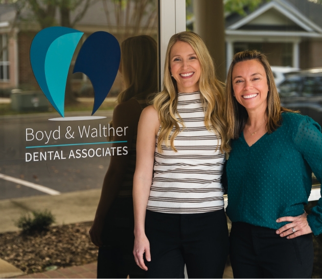 Drs. Walther and Boyd outside the Tallahassee office